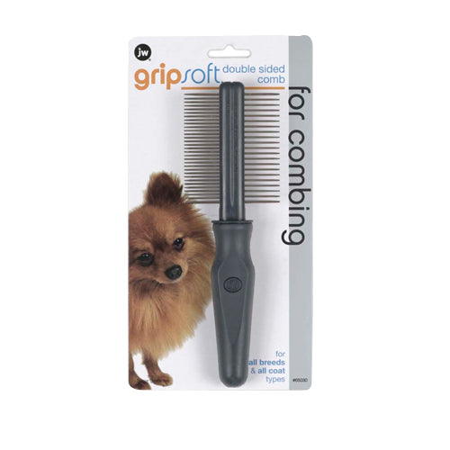 JW Pet Double Sided Comb Grey, Yellow, 1 Each/One Size by JW Pet peta2z