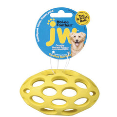 JW Pet Hol-ee Football Dog Toy Assorted, 1 Each/Small by JW Pet peta2z