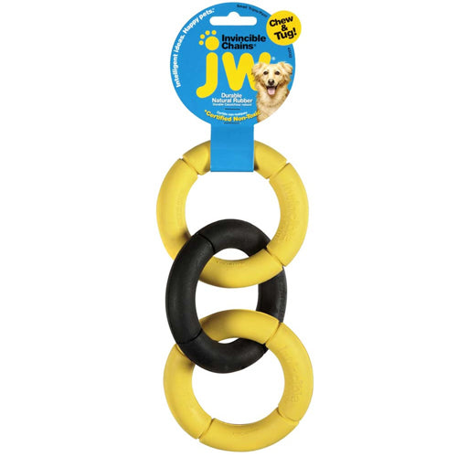 JW Pet Invincible Triple Chains Dog Toy Assorted, 1 Each/Small by JW Pet peta2z