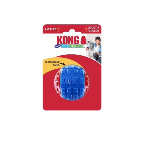 KONG CoreStrength Rattlez Dog Toy Ball, 1 Each/Large by Kong peta2z
