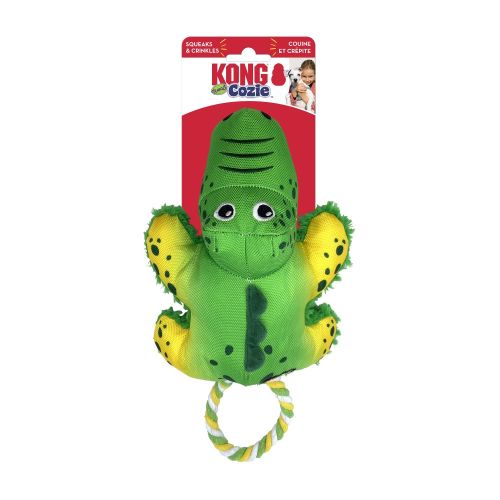 KONG Cozie Tuggz Dog Toy Alligator, 1 Each/SM/Medium by Kong peta2z