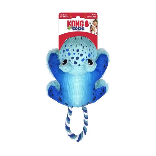 KONG Cozie Tuggz Dog Toy Frog, 1 Each/SM/Medium by Kong peta2z