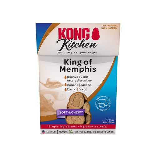 KONG Kitchen Soft & Chewy Dog Treats King of Memphis, 1 Each/7 Oz by Kong peta2z