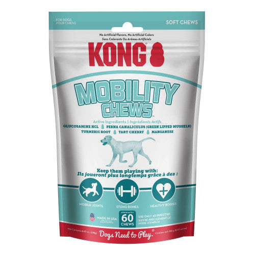 KONG Mobilty Soft Chews Dog Treats 1 Each/60Pc by Kong peta2z