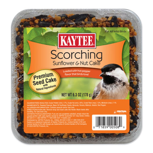 Kaytee Scorching Sunflower & Nut Cake 1 Each/6.3 Oz by Kaytee peta2z