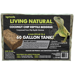 Komodo Living Natural Coconut Chip Reptile Bedding Brick 1 Each/6 Pack by Komodo peta2z