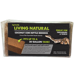 Komodo Living Natural Coconut Coir Reptile Bedding Brick 1 Each/1 Pack by Komodo peta2z