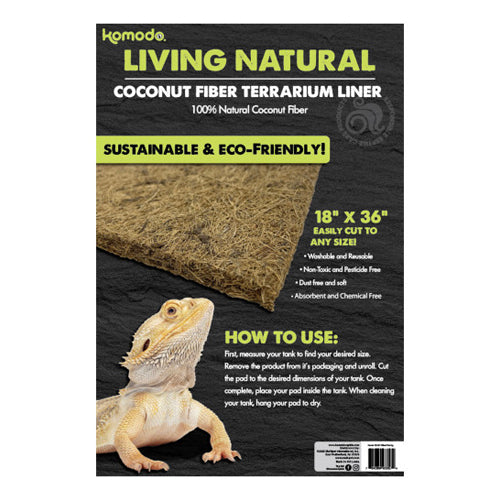 Komodo Living Natural Coconut Fiber Terrarium Liner 1 Each/18In X 36 in by Komodo peta2z