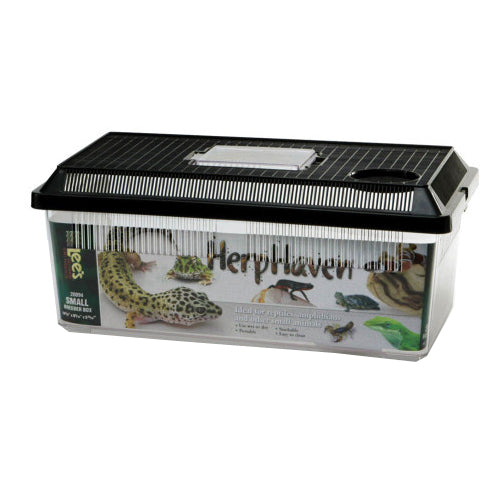 Lee's Aquarium & Pet Products HerpHaven Breeder Box Black, 1 Each/14.37In X 5.88 in, Small by San Francisco Bay Brand peta2z