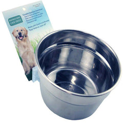 Lixit Stainless Steel Dog Crock Silver, 1 Each/20 Oz by Lixit peta2z
