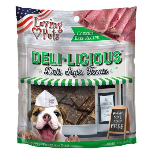 Loving Pets Deli-Licious Dog Treats Corned Beef, 1 Each/6 Oz by Loving Pets peta2z