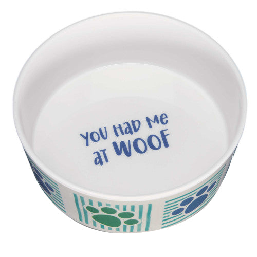 Loving Pets Dolce Moderna Bowl Had Me at Woof, 1 Each/Large by Loving Pets peta2z