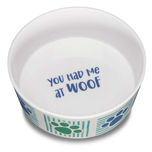 Loving Pets Dolce Moderna Bowl Had Me at Woof, 1 Each/Small by Loving Pets peta2z