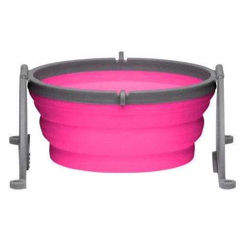 Loving Pets Travel Dog Bowl Pink, 1 Each/Large by Loving Pets peta2z