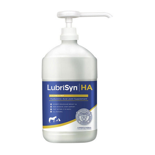 LubriSyn HA Joint Supplement for Horses and Pets w/pump 1 Gallon by Lubrisyn peta2z