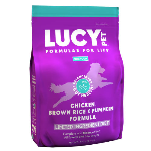 Lucy Pet Products Formula for Life L.I.D. Dry Dog Food Chicken, Brown Rice & Pumpkin, 1 Each/4.5 lb by San Francisco Bay Brand peta2z