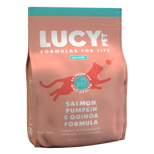 Lucy Pet Products Formulas for Life Dry Cat Food Salmon, Pumpkin & Quinoa, 1 Each/10 lb by San Francisco Bay Brand peta2z