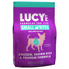 Lucy Pet Products Small Bites LID Dry Dog Food Chicken, Brown Rice & Pumpkin, 1 Each/4.5 lb by San Francisco Bay Brand peta2z