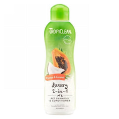 Luxury 2-In-1 Shampoo/Conditioner for Pets 20 Oz by Tropiclean peta2z
