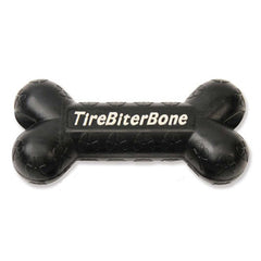 Mammoth Pet Products TireBiter Bone with Treat Station Dog Toy Black, 1 Each/LG, 7.25 in by San Francisco Bay Brand peta2z