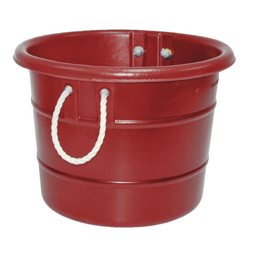 Manure Bucket Red 23 Gallons by Horsemens Pride peta2z