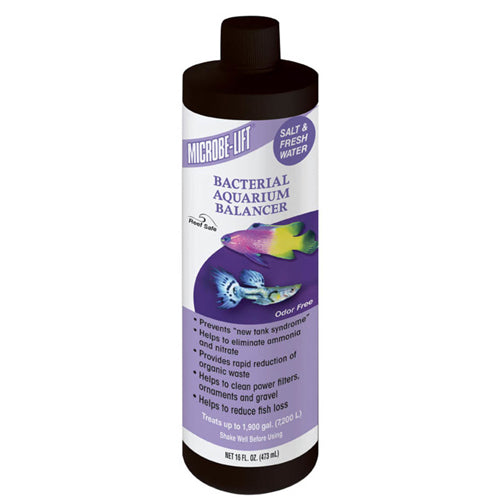 Microbe-Lift Bacterial Aquarium Balancer Water Clarifier 1 Each/8 Oz by Microbe-Lift peta2z