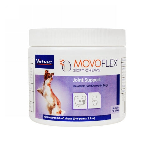 Movoflex Joint Support For Medium Dogs 60 Soft Chews by Virbac peta2z