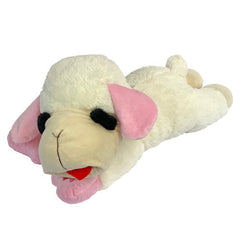 Multipet Lamb Chop Dog Toy w/ Pink Ribbon 1 Each/Jumbo, 24 in by Multipet peta2z