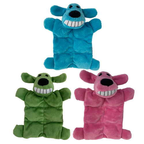 Multipet Minipet Loofa Squeaker Mat Dog Toy Assorted, 1 Each/6 in by Multipet peta2z