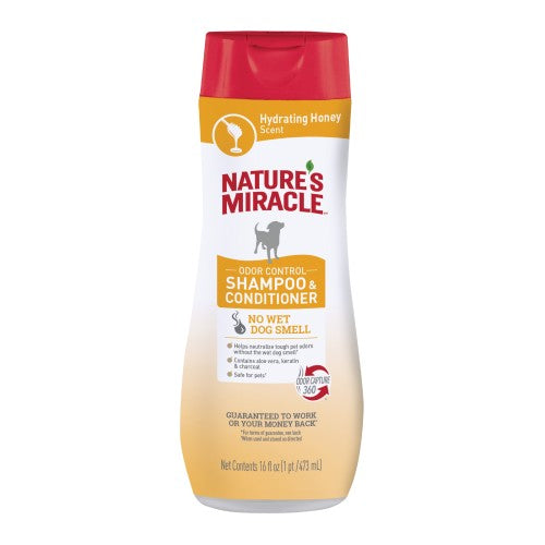 Nature's Miracle Odor Control Shampoo & Conditioner Hydrating Honey, 1 Each/16 Oz by Natures Miracle peta2z