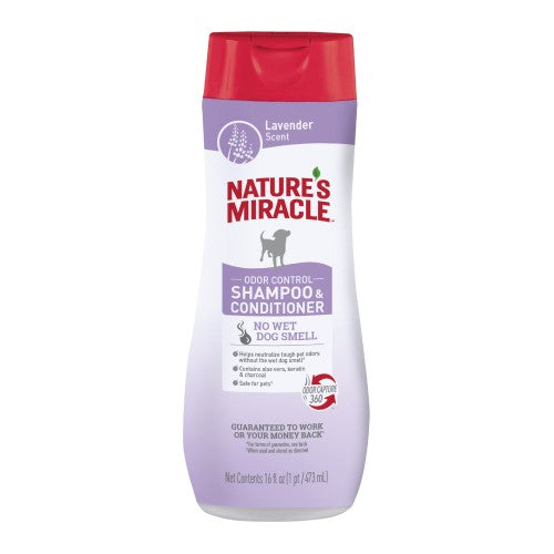 Nature's Miracle Odor Control Shampoo & Conditioner Lavender, 1 Each/16 Oz by Natures Miracle peta2z