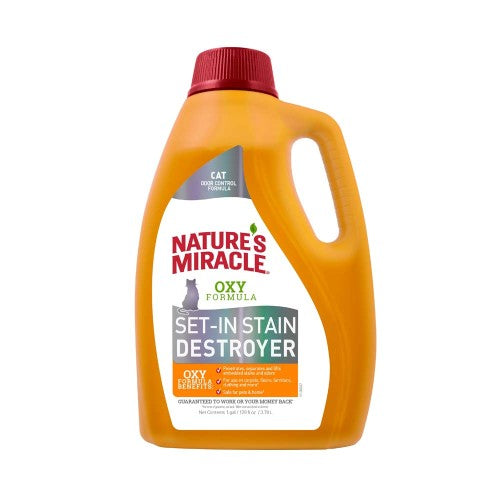 Nature's Miracle Orange Oxy Just for Cats Stain & Odor Remover 1 Each/128 Oz by Natures Miracle peta2z