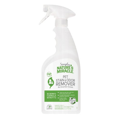 Nature's Miracle Pet Stain & Odor Remover Spray 1 Each/16 Oz by Natures Miracle peta2z
