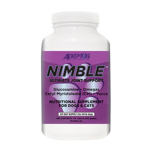 Nimble Ultimate Joint Support For Dogs & Cats 120 Tabs by Adeptus peta2z