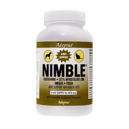 Nimble Ultimate Joint Support For Dogs & Cats 60 Tabs by Adeptus peta2z