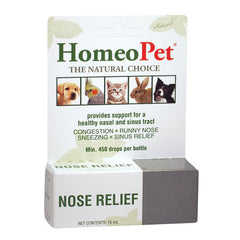 Nose Relief Drops 15 ml by HomeoPet Solutions peta2z
