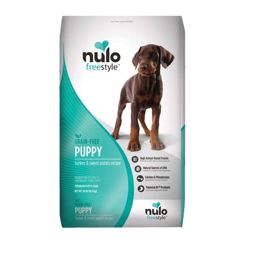 Nulo FreeStyle Grain Free Puppy Dry Dog Food Turkey & Sweet Potato, 1 Each/24 lb by Nulo peta2z