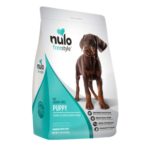 Nulo FreeStyle Grain Free Puppy Dry Dog Food Turkey & Sweet Potato, 1 Each/4.5 lb by Nulo peta2z