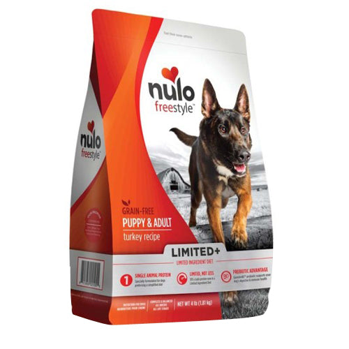 Nulo FreeStyle Limited+ Grain Free Dry Dog Food Turkey, 1 Each/22 lb by Nulo peta2z