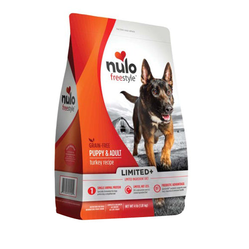 Nulo FreeStyle Limited+ Grain Free Dry Dog Food Turkey, 1 Each/4 lb by Nulo peta2z