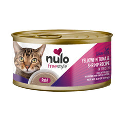 Nulo FreeStyle Smooth Pate Grain-Free Wet Cat Food Yellowfin Tuna & Shrimp, 12Each/2.8 Oz (Count of 12) by Nulo peta2z