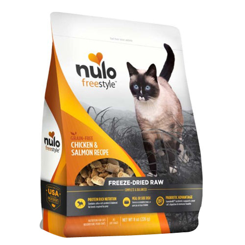 Nulo Freestyle Freeze-Dried Raw Cat Food Chicken & Salmon, 1 Each/3.5 Oz by Nulo peta2z