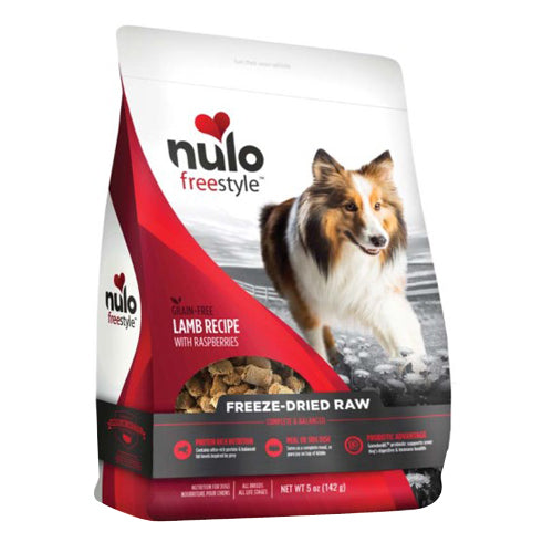 Nulo Freestyle Freeze Dried Raw Grain-Free Dog Food Lamb w/Raspberries, 1 Each/5 Oz by Nulo peta2z