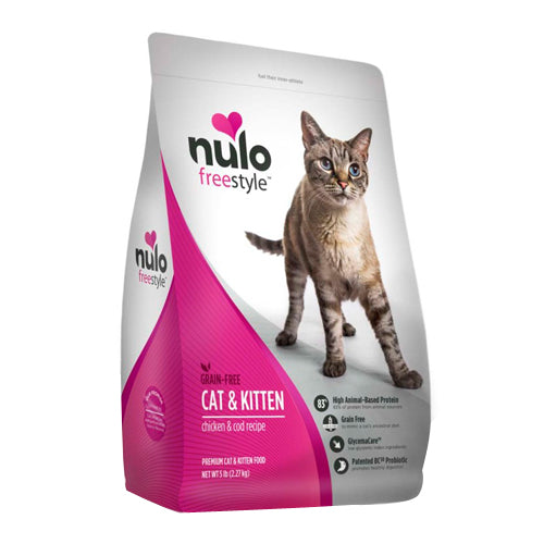 Nulo Freestyle Grain-Free Dry Cat & Kitten Food Chicken & Cod, 1 Each/12 lb by Nulo peta2z