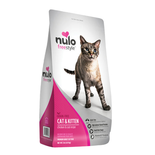 Nulo Freestyle Grain-Free Dry Cat & Kitten Food Chicken & Cod, 1 Each/2 lb by Nulo peta2z