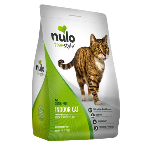 Nulo Freestyle Grain Free Indoor Dry Cat Food Duck & Lentils, 1 Each/12 lb by Nulo peta2z