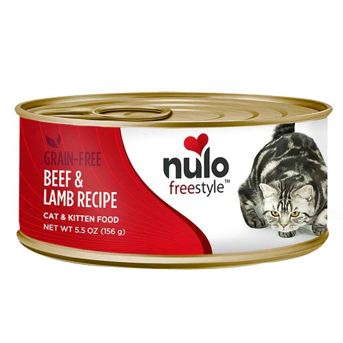 Nulo Freestyle Grain-Free Pate Wet Cat Food Beef & Lamb, 24Each/5.5 Oz, 24 Pack (Count of 24) by Nulo peta2z