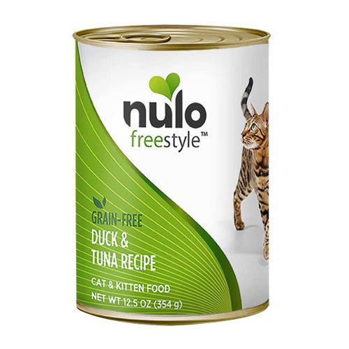 Nulo Freestyle Grain-Free Pate Wet Cat Food Duck & Tuna, 12Each/12.5 Oz, 12 Pack (Count of 12) by Nulo peta2z