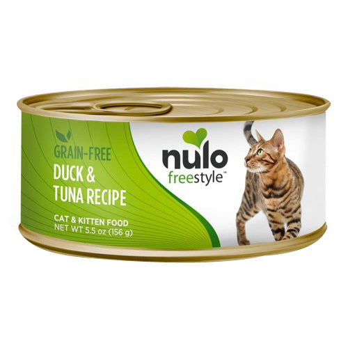 Nulo Freestyle Grain-Free Pate Wet Cat Food Duck & Tuna, 24Each/5.5 Oz, 24 Pack (Count of 24) by Nulo peta2z