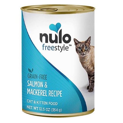 Nulo Freestyle Grain-Free Pate Wet Cat Food Salmon & Mackerel, 12Each/12.5 Oz, 12 Pack (Count of 12) by Nulo peta2z